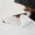 thumbnail image 5 of Erosebridal Cowhide Hide Quilt King,Rustic Farm Animal King Coverlet Set For Boys,3pcs, 5 of 7