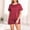 Suit-569Red, variant on Gamivast Satin Pajama Sets for Women Short Sleeve Top & Shorts Pjs Sets Silky Sleepwear Pocket Nightwear Summer Casual Loungewear 2 Piece Outfits