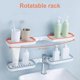 thumbnail image 5 of Wall Mount Corner Shelf Punch Free 180 Degree Rotatable Hollow Drain Bathroom Shower Shampoo Storage Rack Holder Organizer Bathroom Supplies, 5 of 5