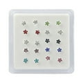 thumbnail image 2 of Besufy Flower Rhinestone Silver Plated Nose Stud Body Piercing Jewelry, 20 Pcs/Box, 2 of 7