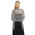 thumbnail image 1 of Qarigey Bufanda bordada Vestido de noche Mantón Moda Novia Dama de honor Brillo Lentejuelas Boda Capa Chales Ropa Envolturas Damas Ropa, zapatos y accesorios Miscelánea Gris oscuro Por encima de 175cm, 1 of 5