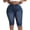 Royal Blue-983, variant on Gocolloa Plus Size Capris for Women 17" Inseam Stretchy Capri Jean Shorts High Waisted Cropped Pants Royal Blue 22W