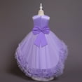thumbnail image 6 of Girls Dress Flower Girls Sequins Bowknot Dresses Princess Pageant Wedding Birthday Party Formal Gown,3-10T, 6 of 13