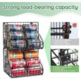 thumbnail image 3 of Stackable Can Organizer with 2 Adjust Dividers, Holds 28 Cans, Metal for Can, 3 of 5