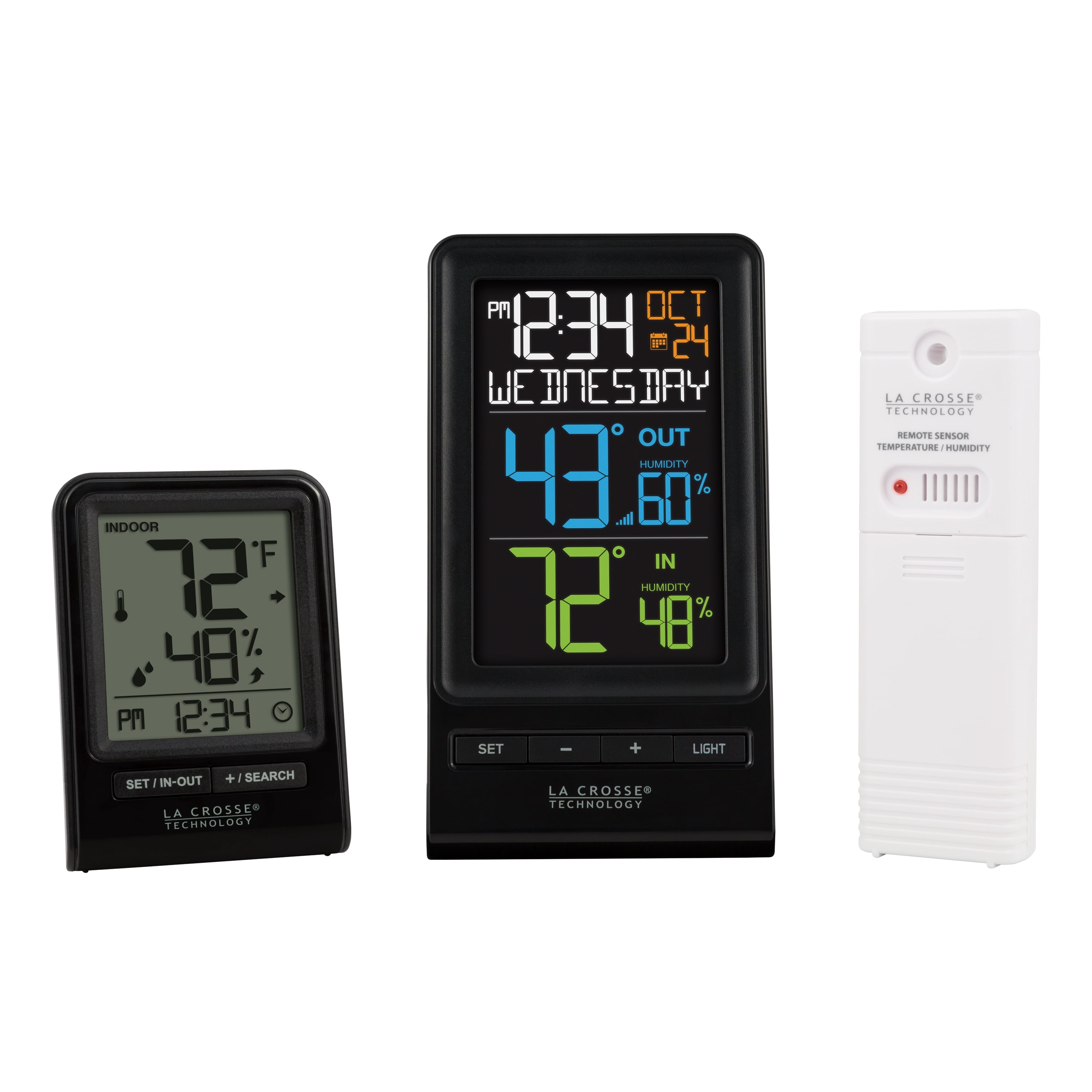 Temperature and Humidity Remote Monitor System with Dry La Crosse Technology 