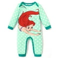 thumbnail image 1 of Disney Princess Baby Girls Long Sleeves Rompers Naia Graphic and Polka Dots Outfits Sizes 0-24M, 1 of 5
