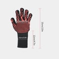 thumbnail image 2 of TIELUTT Gants de Barbecue Isolation Thermique Four à Micro-Ondes Gants de BBQ Réutilisables Gants Ménagers Grands Gants Jetables Gants de Nettoyage Ménagers Petits Gants, 2 of 2