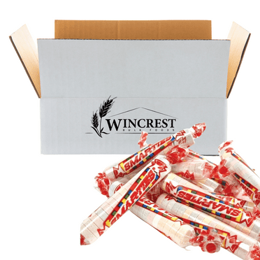 WinCrest Assorted Flavor Smarties - Wrapped Rolls - 5 Lb Case
