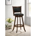 thumbnail image 2 of Broxton Upholstered Swivel Bar Chair Chestnut (Set of 2), 2 of 13