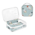 thumbnail image 3 of Rockets in Green Clear Cosmetic Bags with Handles PVC Toiletry Bags Zipper Waterproof Portable for Traveling 2 Pcs, 3 of 7