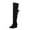 Black, variant on Boots for Women,Ladies Fashion Retro Knee High Boots with Detachable Bow Elevated Heel Design for Elegant Style,Knee High Boots Women,Brown7.5