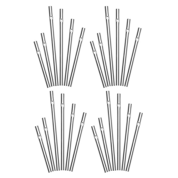 24pcs Wind Chime Tubes DIY Aluminum Tubes For Wind Chime Making Repair And Decorative Projects Diy Wind Chime Fittings