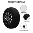 thumbnail image 2 of Logiee Corgi Print Spare Tire Cover, Universal Wheel Protectors,Waterproof Dust-Proof UV Sun Wheel Tire Cover,Fit for SUV, RV, Travel Trailer, Truck-14 inch, 2 of 6