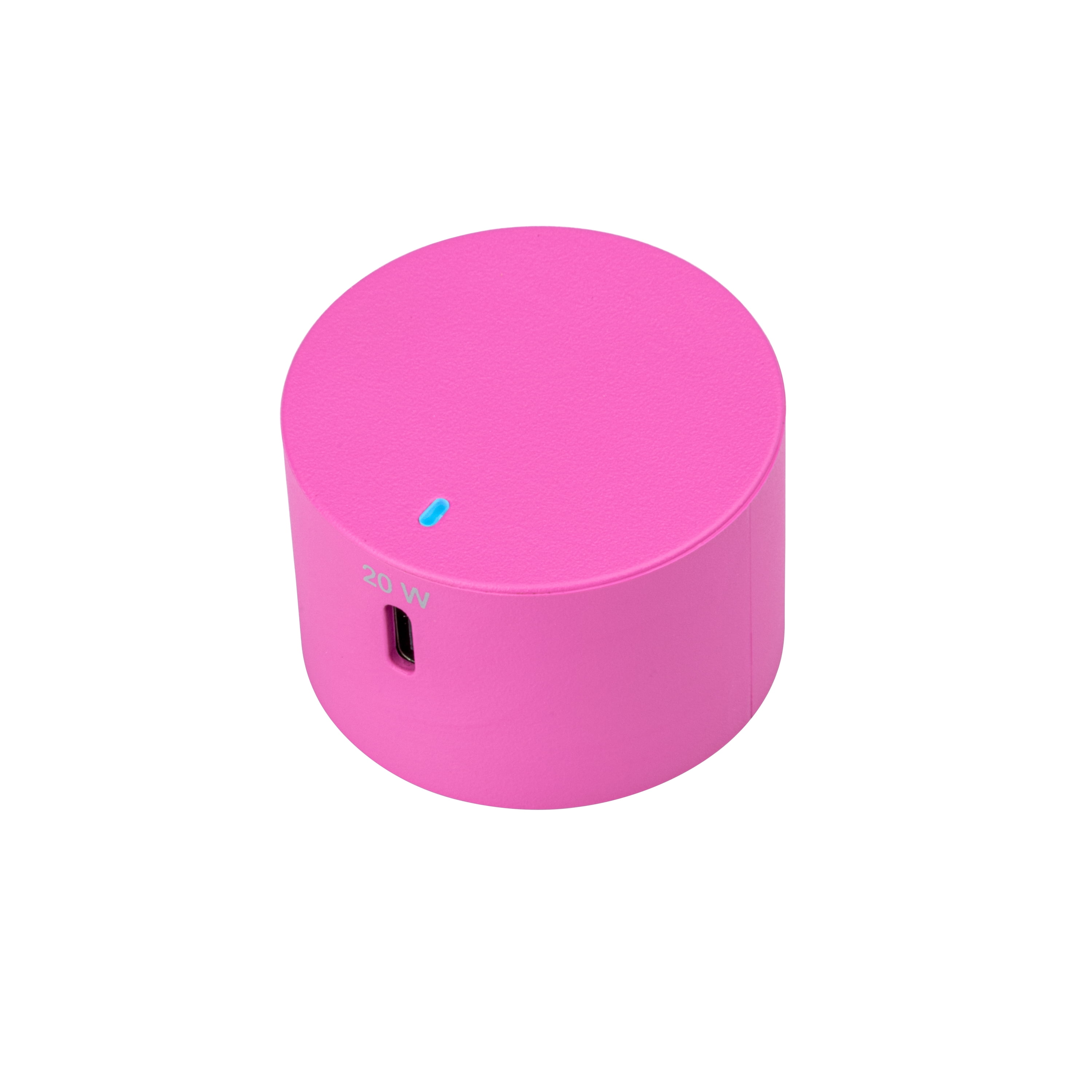 onn. 20W USB-C Wall Charger with Power Delivery, Pink, for iPhone models (13/12/11/SE/XS/XR/8 series), Samsung, Sony, and LG smartphone models, foldable plug for on the go.