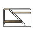 thumbnail image 4 of Weston Home Kofi Wood and Metal Console Table, Brown, 4 of 9