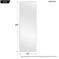 thumbnail image 6 of 22" x 65" Black Contemporary Full Length Mirror, 6 of 8