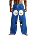 thumbnail image 2 of Dolkfu Pants for Men Athletic Drawstring Sweatpants Graphic Funny Holiday Men Trousers L, 2 of 6