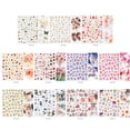 thumbnail image 1 of 11 Sheets Nail Sticker Daisy Flower Leaf Butterfly Nail Decal Manicure Decal, 1 of 10