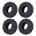 thumbnail image 1 of Pneus de Voiture RC, Structure Stable Résistante à l'Abrasion Contrôle Amélioré pour Axial SCX24 1/24 Crawler Car, 1 of 7