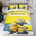 thumbnail image 4 of Minions Conjunto de sábanas temático, trío de piezas, cómodo y amigable con la piel, diseño único, regalo de decoración para el hogar para familiares, amigos y fans,140X210cm, 4 of 6
