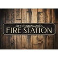 thumbnail image 1 of Fire Station City Novelty Sign, Metal Wall Decor - 4x18 inches, 1 of 4