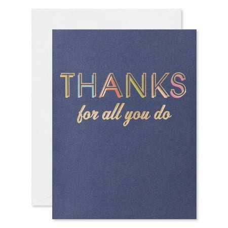 American Greetings Thank You Stationery with Envelopes, For All You Do (10-Count)