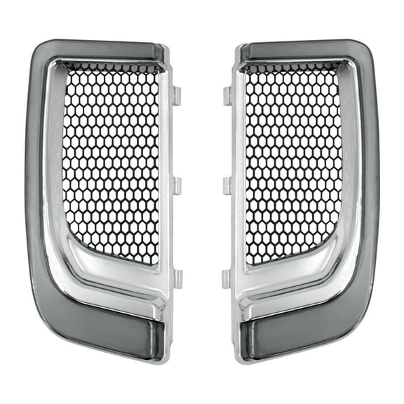 Chrome Fairing Lower Grills LED Turn Signal Light Fit For Harley Touring FLTRU