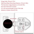 thumbnail image 7 of TOP-MAX Kitchen Cabinet Hardware Hinge Electroplated Metal Kitchen Cabinets Hardware Damper Silver (C80 Full Overlay), 7 of 7