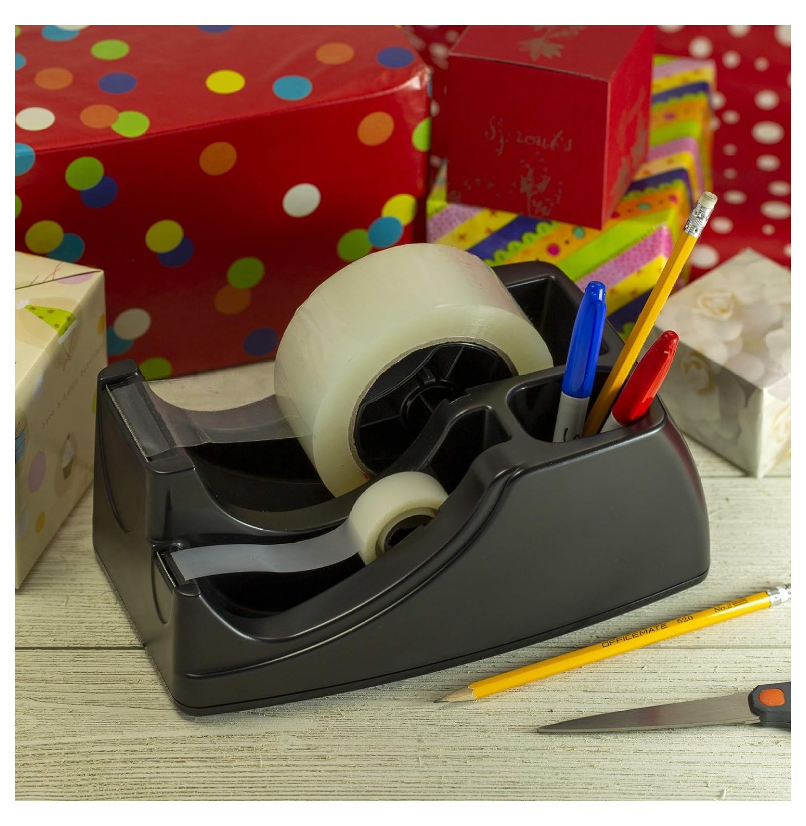 OIC96690 - OIC Heavy-duty 2-in-1 Tape Dispenser