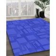 thumbnail image 2 of Ahgly Company Indoor Rectangle Patterned Blue Ribbon Blue Area Rugs, 4' x 6', 2 of 6