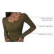 thumbnail image 4 of Camisa PRETTYGARDEN 2025 de manga larga de otoño Henley Army Green XL, 4 of 9