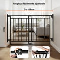 thumbnail image 4 of Puerta Seguridad Reja Escalera Para Bebés y Mascotas Sin Barra Inferior Facilidad para Circular 70 a 109cm, 4 of 6