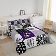 thumbnail image 2 of Erosebridal Football Bedding Full Size,Football Player Comforter Sets for Teens Adult,Ball Game Patchwork Quilt for Gift,Geometry Eat Sleep Football Artwork Inner Fill with 2 Pillowcases Soft, 2 of 6