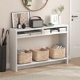 thumbnail image 2 of Furinno VIOLA 3-Tier Narrow Console Table with Extra Thick Frame White, 2 of 6