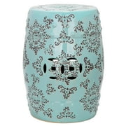 Safavieh Medallion Garden Stool-Color:Robins Egg Blue