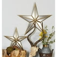 thumbnail image 2 of DecMode Cream Metal Indoor Outdoor Star Wall Decor (2 Count), 2 of 8