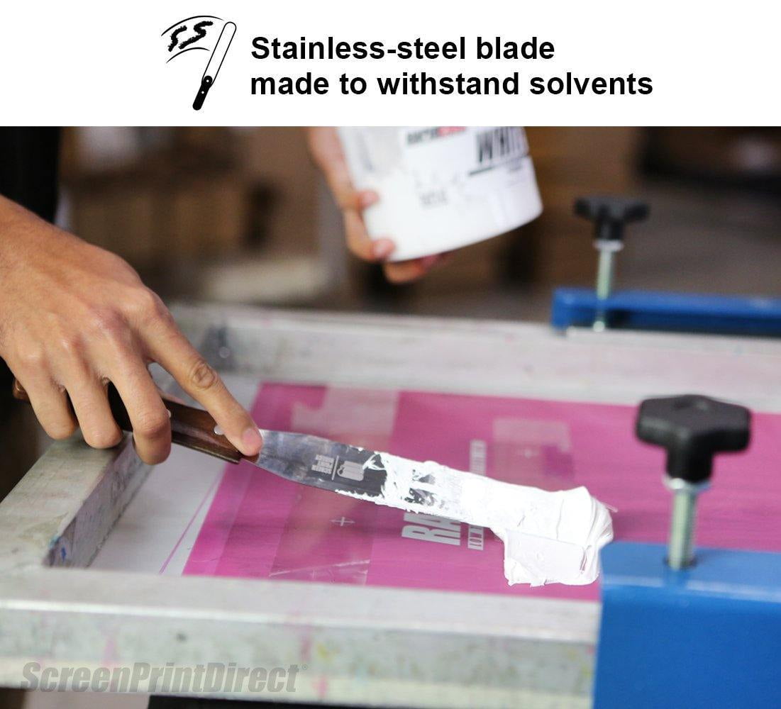 Ecotex Screen Printing Industrial Ink Spatulas 12 inch Stainless Steel Blade 
