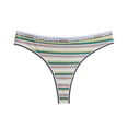 thumbnail image 3 of Gibobby Panty Microfibra con Encaje Logo personalizado, Tangas a rayas cintura , Bikini , tangas personalizadas, ropa interior mujer, bragas, Tanga algodón(Multicolor, XL), 3 of 4