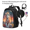 thumbnail image 2 of Daiia Starry Sky Cute Horse Pattern USB Charging Backpack for Men and Women, Anti-Theft Backpack,Travel Backpack,School Backpack,College Backpack,Laptop Backpack, 2 of 7