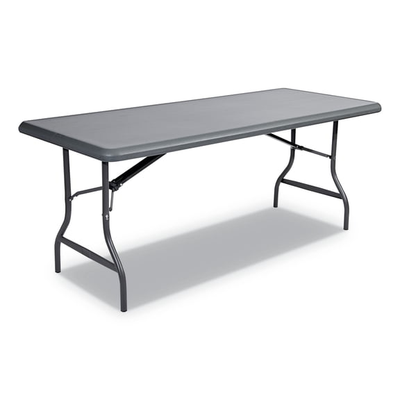 Iceberg IndestrucTable Folding Table, 72 x 30 x 29, Charcoal
