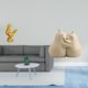 thumbnail image 2 of Escultura de pollo,Escultura de pollo,decoración del hogar,figura de gallo,sujetalibros decorativos,Sujetalibros decorativos para oficina,hogar,libros, 2 of 8