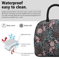thumbnail image 3 of Flower Lunch Bag for Women Men Reusable Insulated Lunch Bags, Leakproof Cooler Food Lunch Tote Bag, Large Capacity Lunch Box for Work School Travel Picnic, 3 of 7