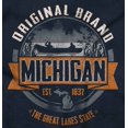 thumbnail image 2 of Original Brand Michigan Lake Fishing Men's Graphic T Shirt Tees Brisco Brands X, 2 of 4