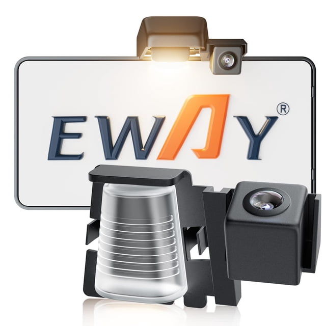 Placa de matrícula de seguridad EWAY con cámara de visión trasera para Jeep Wrangler JK JKU 2007-2018