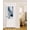 Blue, variant on Boho Geometric Blackout Curtains, French Door Curtains for Door Window, Farmhouse Green Abstract Stripes Leaves Privacy Drapery for Patio/Sidelight Doors, 1 Panel with Tieback, 25 x 72 Inches
