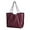 Dark Red, variant on Oversize Pu Leather Tote Women Weekender Bag Shopper Handbag Travel Purse