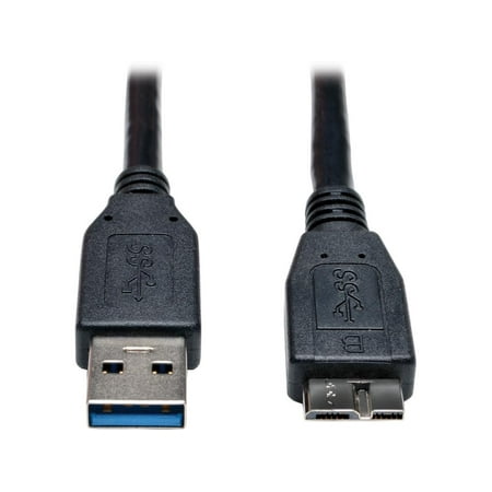 UPC: 0037332183170 | Tripp Lite U326-003-BK USB 3.0 SuperSpeed Device Cable (A to Micro B M/M) Black 3 ft.