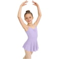 thumbnail image 2 of hengsof Girls' Ballet Leotard Solid Color Sleeveless Halter Tulle Dress Gymnastics Dance Training Leotard Sleeveless V Neck Leotard Suitable for Girls Aged 3-15, 2 of 8