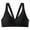 Black, variant on ,Women's Sports Front Hook Closure Wireless Bras Padded Stretchy Seamless Bra Soft Breathable High Impact Everyday Bralettes Purple XXL