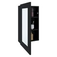 thumbnail image 5 of Juno 25.7" H x 15.7" W Narrow Mirror Medicine Cabinet, One door with Three interior Shelves for Bathroom, Kitchen Black, 5 of 5